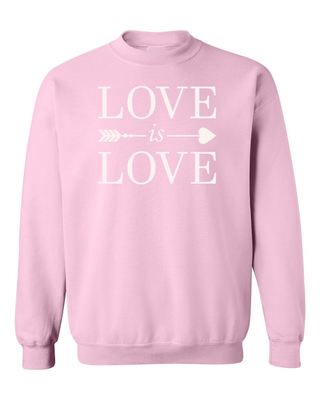 Buy pink Love is Love Crewneck