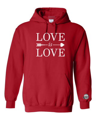 Buy red Love is Love Hoodie